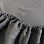 Σετ Σεντόνια με Λάστιχο Cannon Stonewashed 100X200+35 Dark Grey